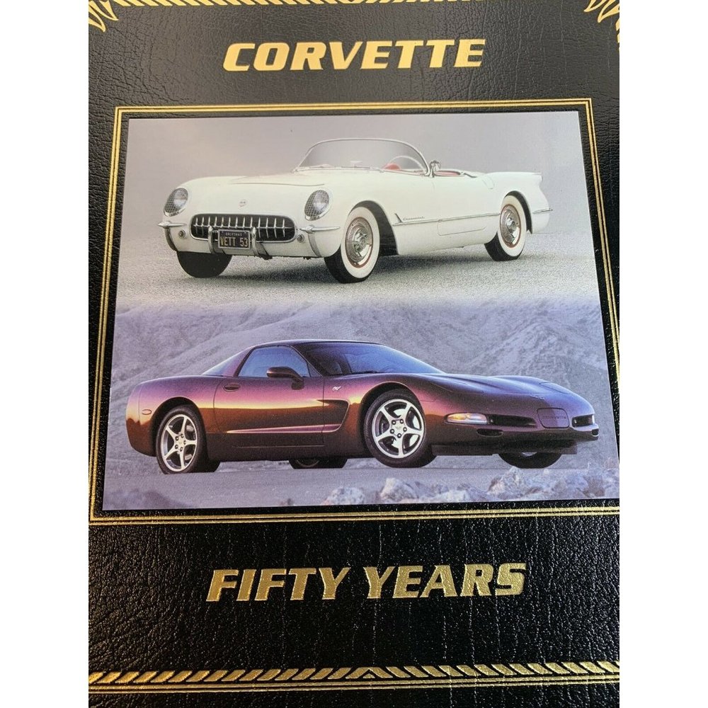 CORVETTE FIFTY YEARS --Randy Leffingwell --2002 Easton Press Leatherbound
